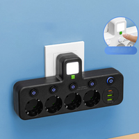 StrömKlar – Kompakt grenuttag med USB-portar och nattlampa
